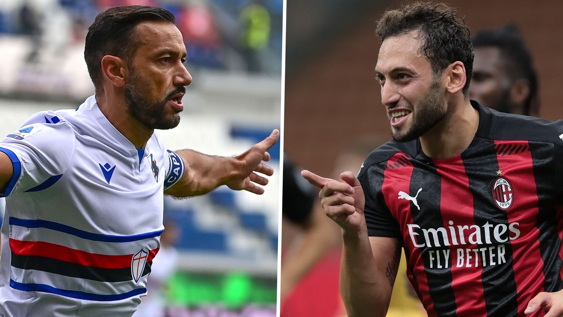 Fabio Quagliarella Hakan Calhanoglu