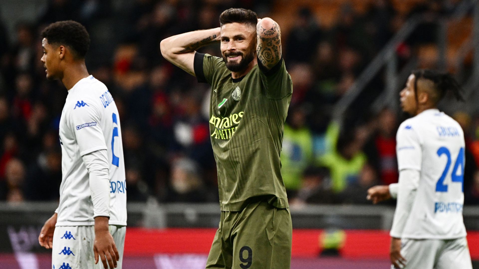 Olivier Giroud Milan Empoli Serie A