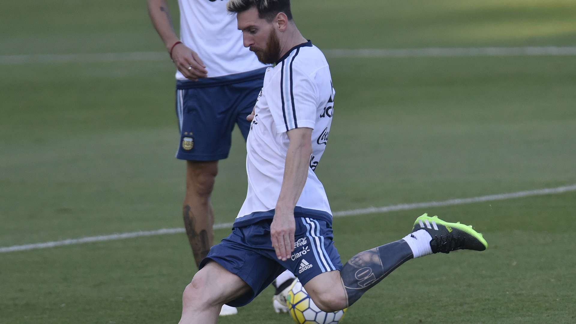 Messi entrenamiento Belo Horizonte Argentina 08112016