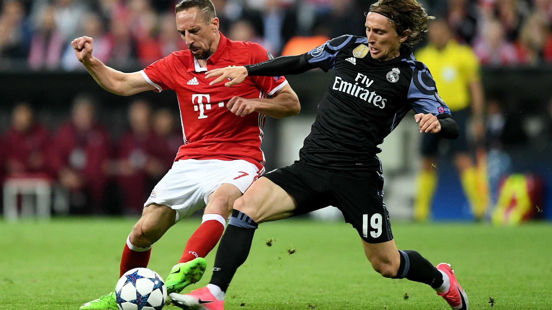 FRANCK RIBERY BAYERN MÜNCHEN LUKA MODRIC REAL MADRID UEFA CHAMPIONS LEAGUE 12042017