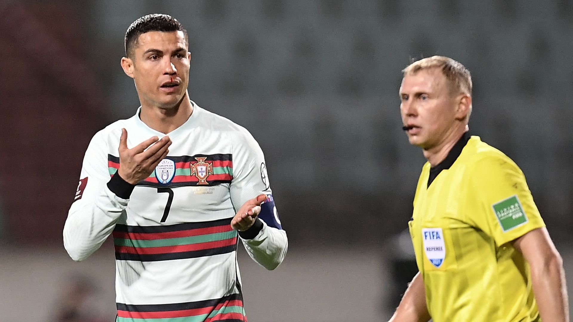 Cristiano Ronaldo, Portugal, referee 2021