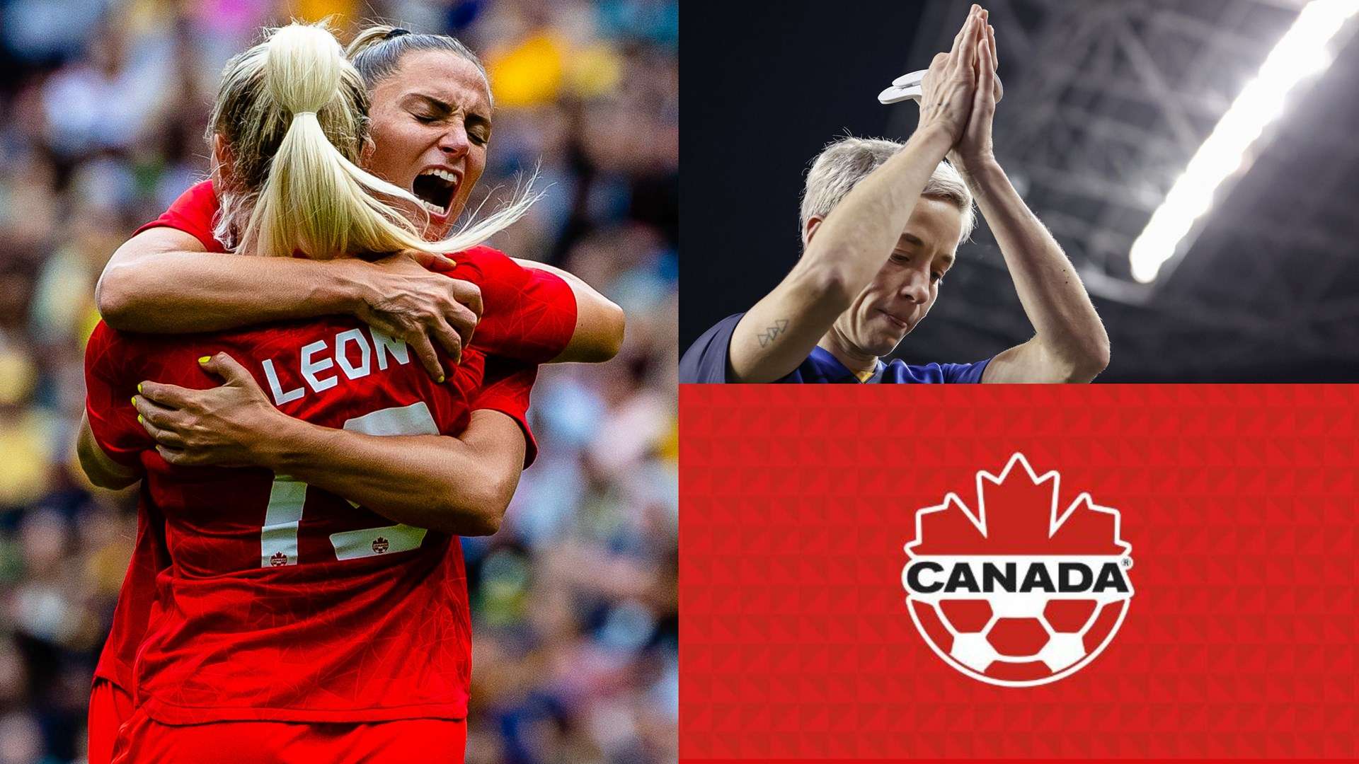 Adriana Leon Shelina Zadorsky Megan Rapinoe Canada Women's Soccer 2022-23