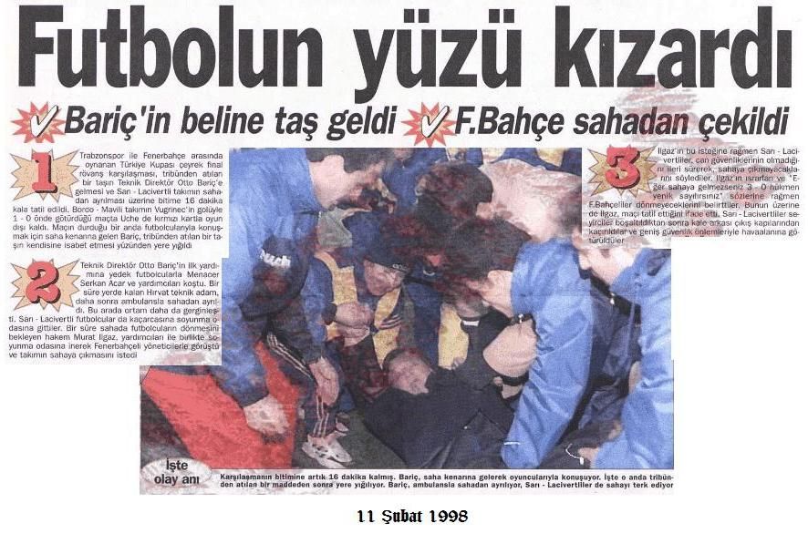 Fenerbahce Trabzonspor 11 Subat 1998