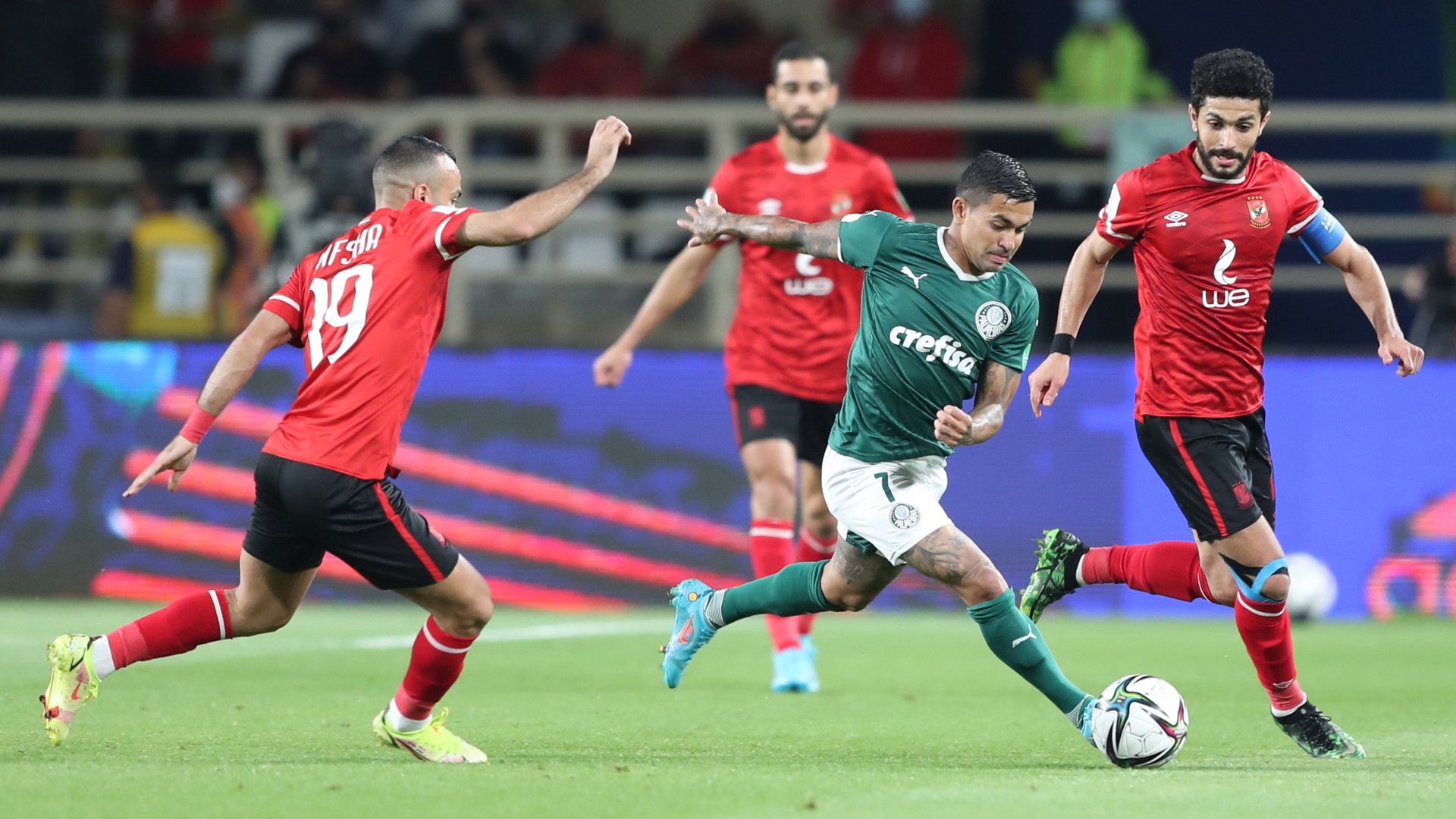 Mohamed Afsha, Dudu, Palmeriras vs Al Ahly, February 2022