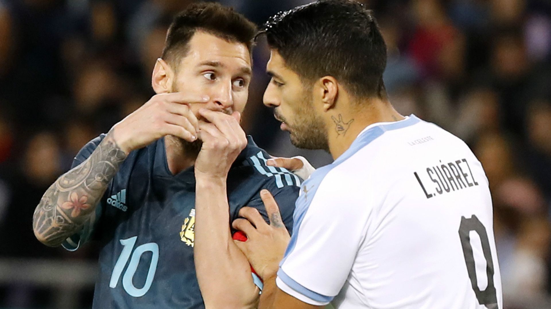 Luis Suárez Messi Argentina Uruguay
