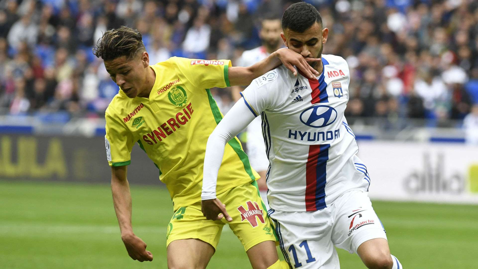 Rachid Ghezzal Amine Harit Lyon Nantes Ligue 1 07052017