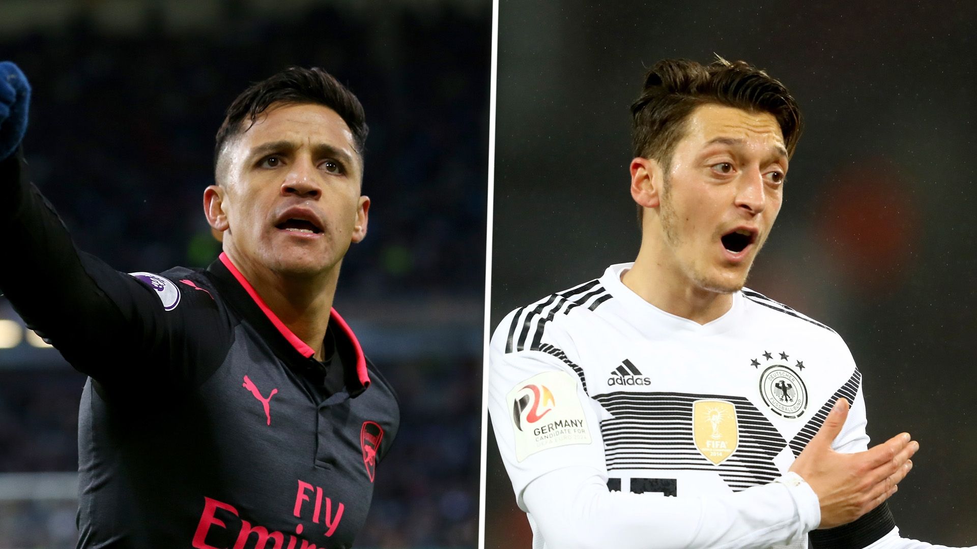 Alexis Sanchez Mesut Ozil split