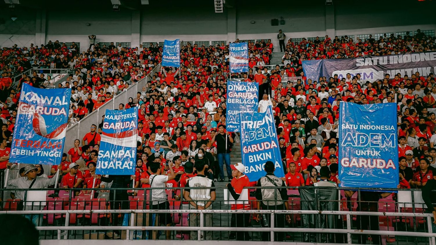 Human Mural Timnas Indonesia