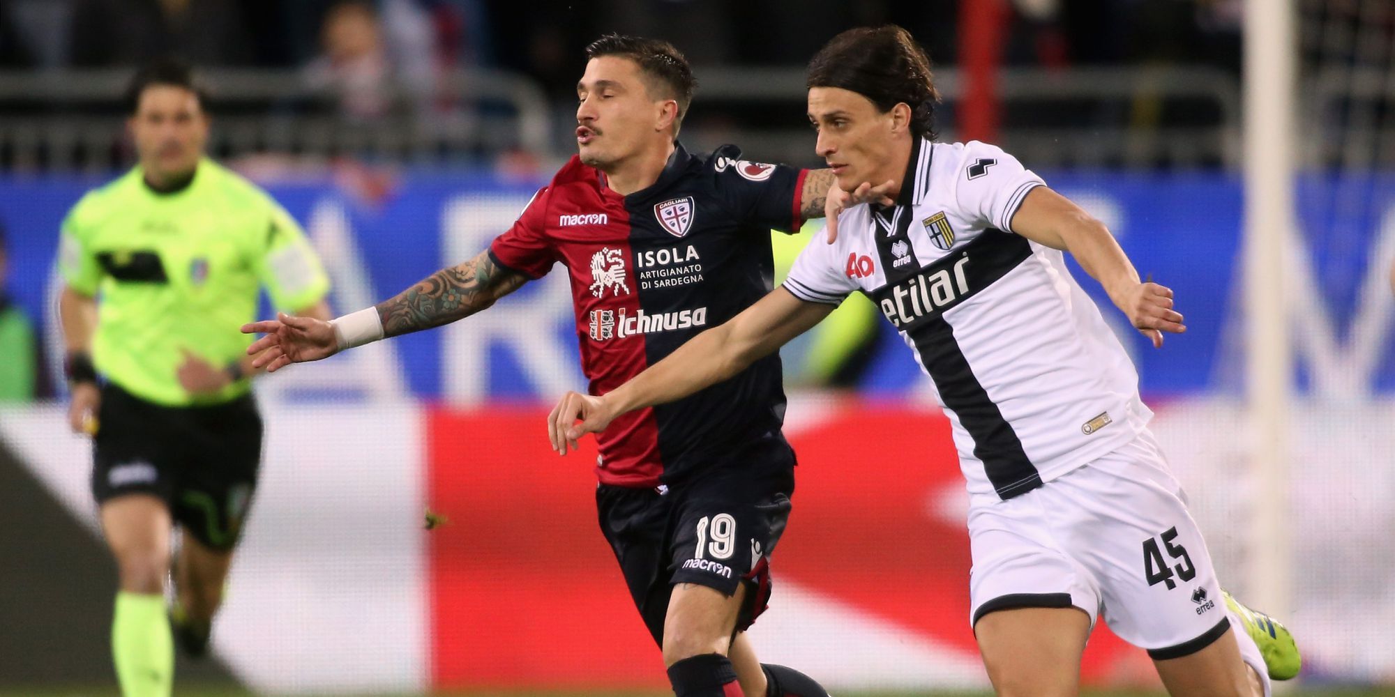 Roberto Inglese Fabio Pisacane Cagliari Parma Serie A