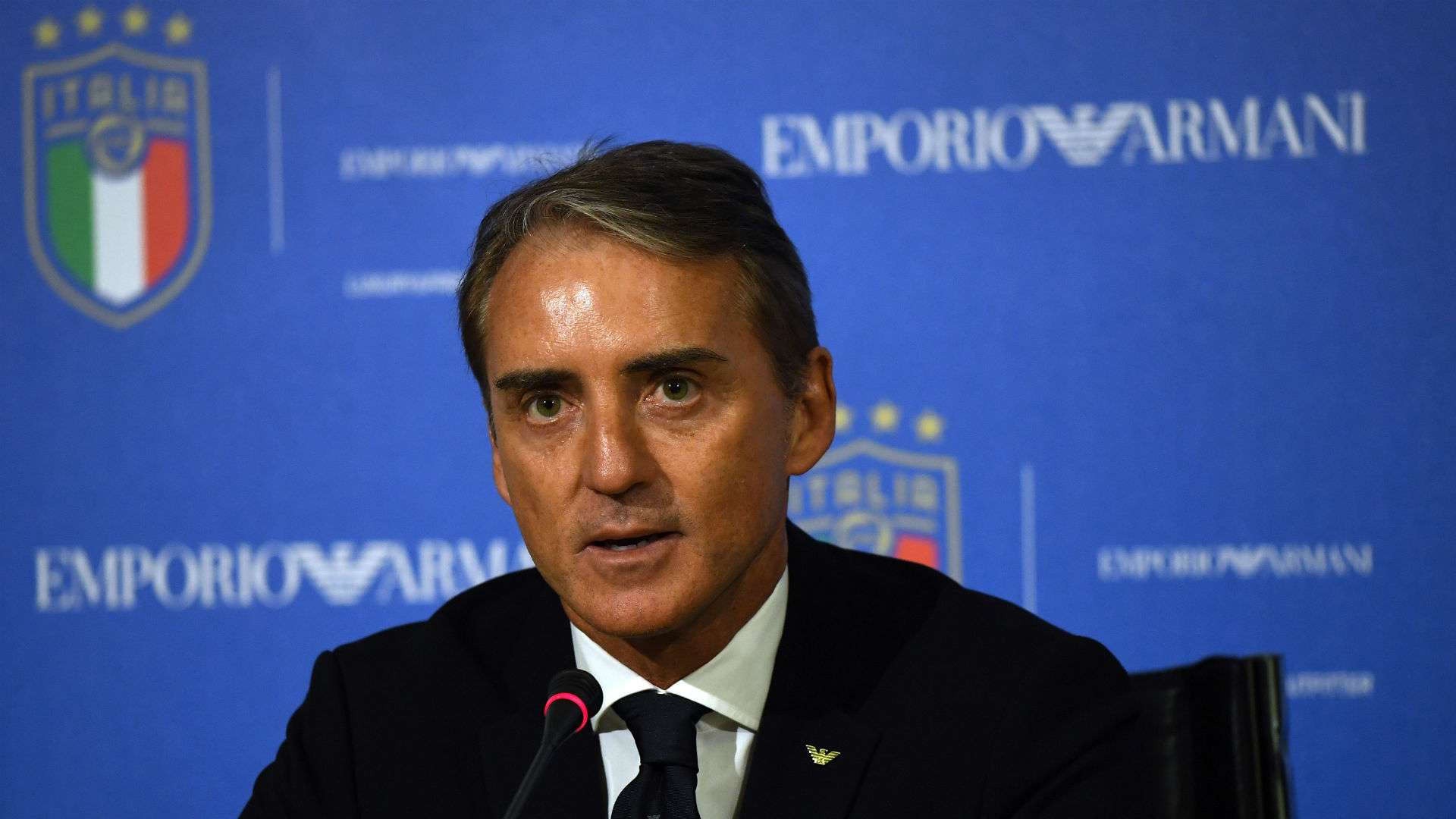 Roberto Mancini Italy coach
