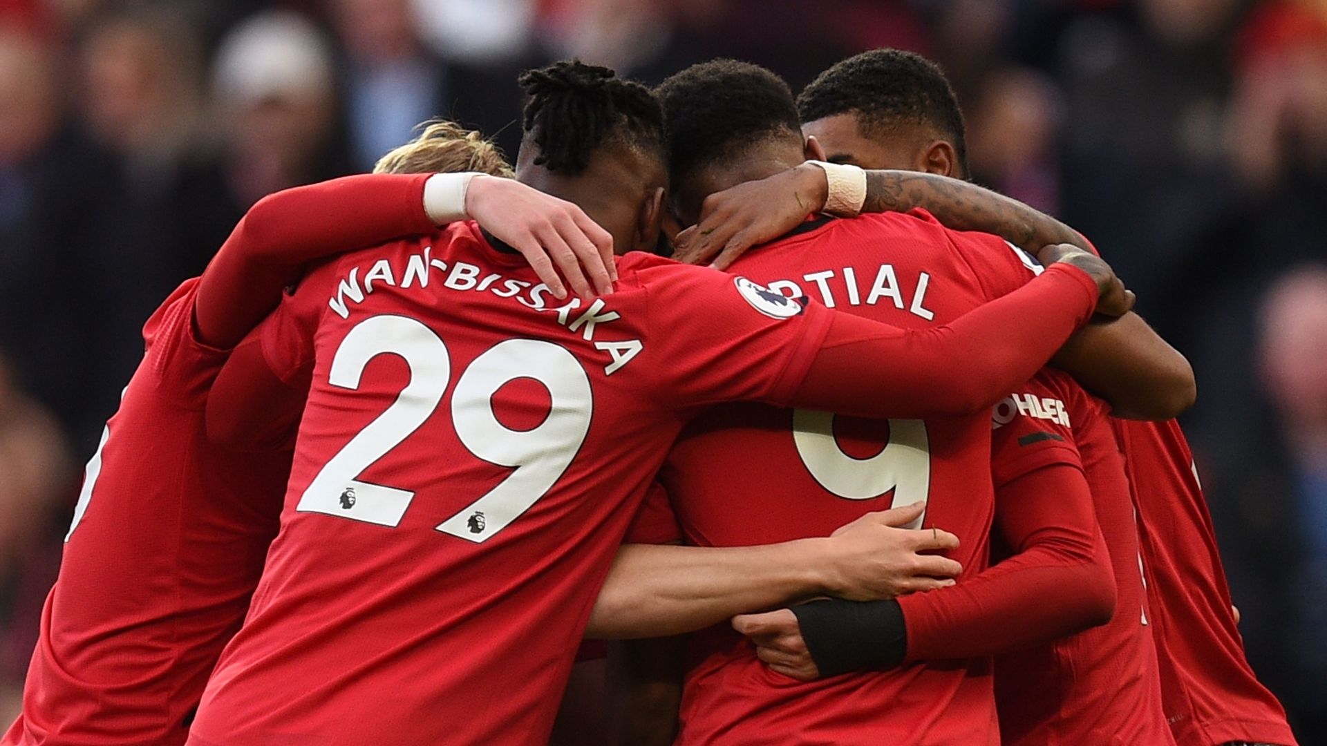Man Utd celebrate vs Brighton