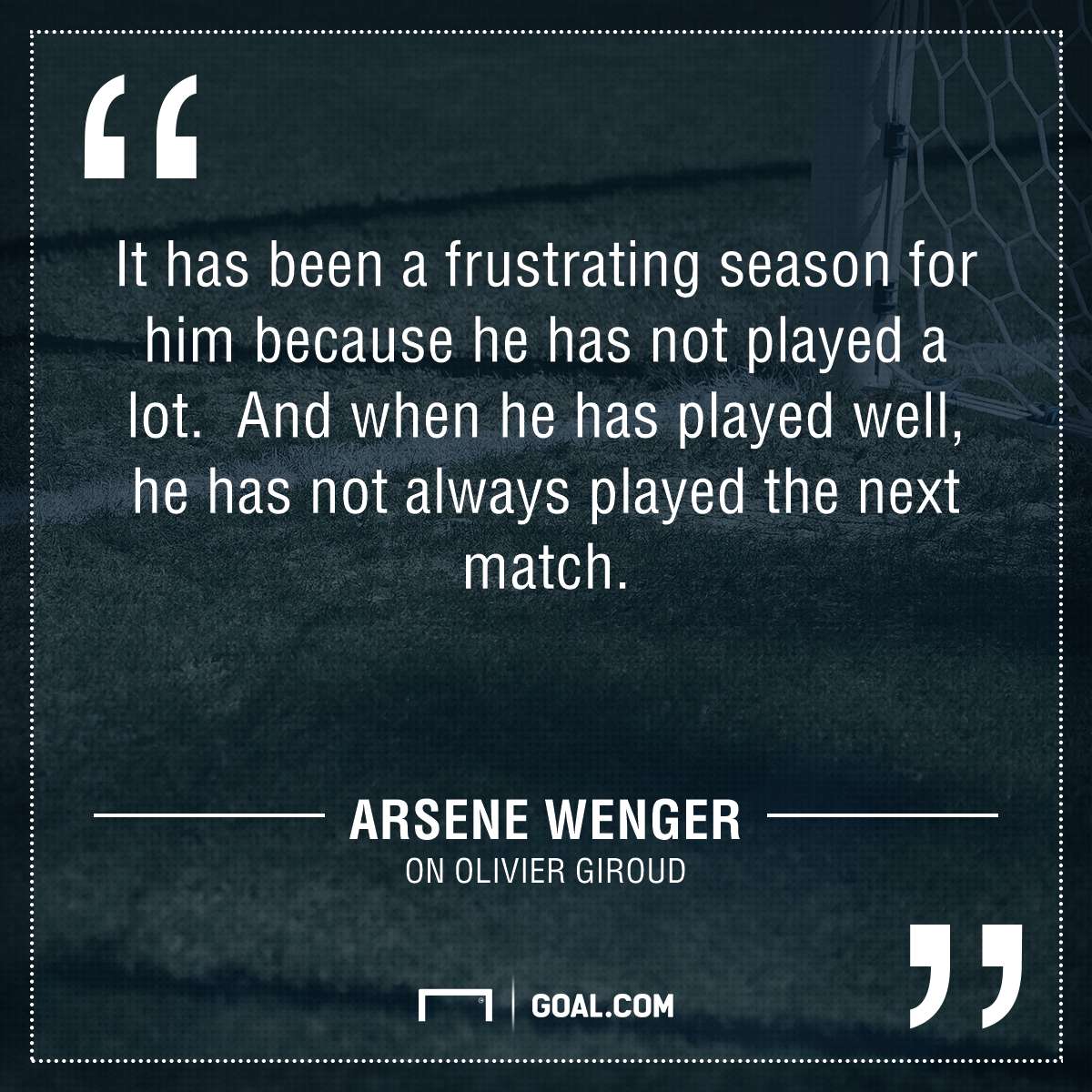 Wenger on Giroud