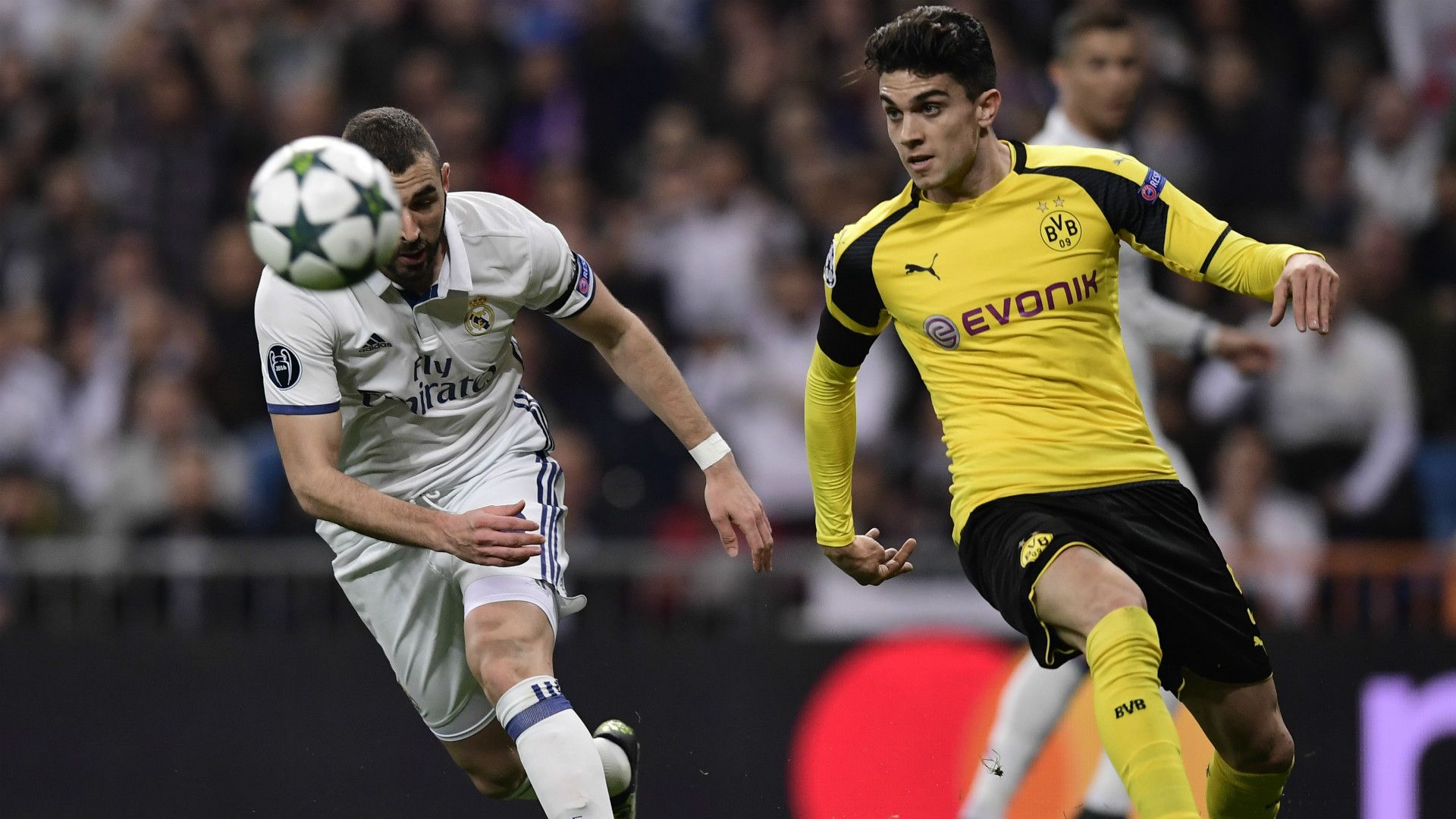 Karim Benzema Marc Bartra Real Madrid Borussia Dortmund Champions League