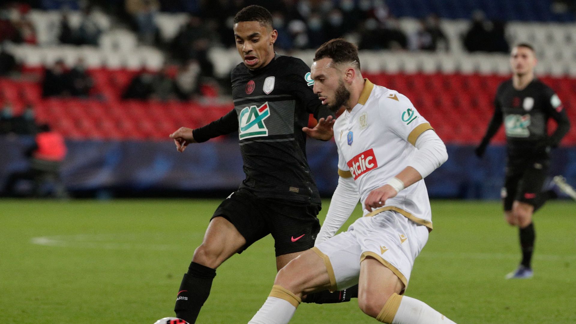 Amine Gouiri Colin Dagba PSG Nice Coupe de France