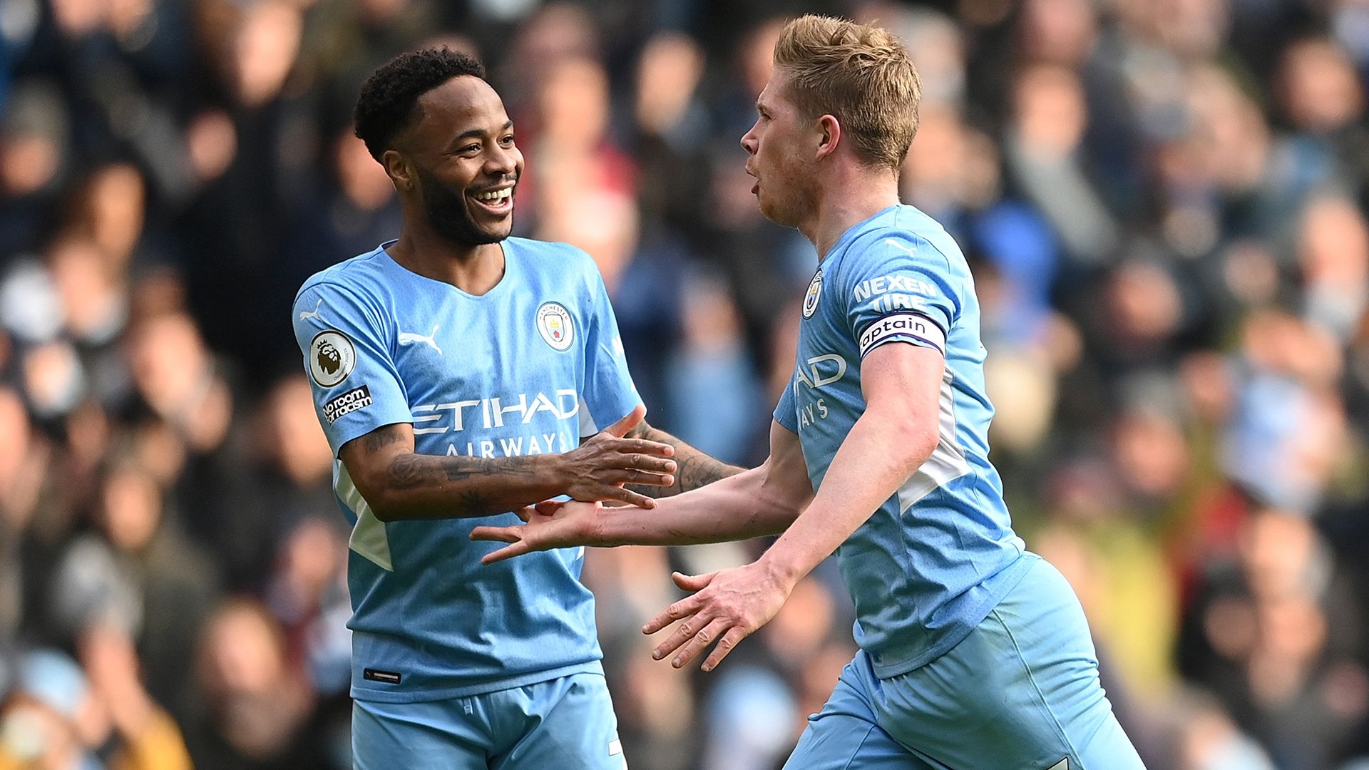 Raheem Sterling Kevin De Bruyne Man City 2021-22