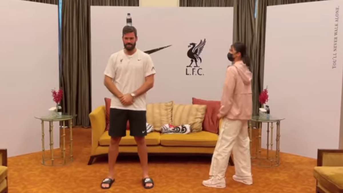 Alisson bottle challenge