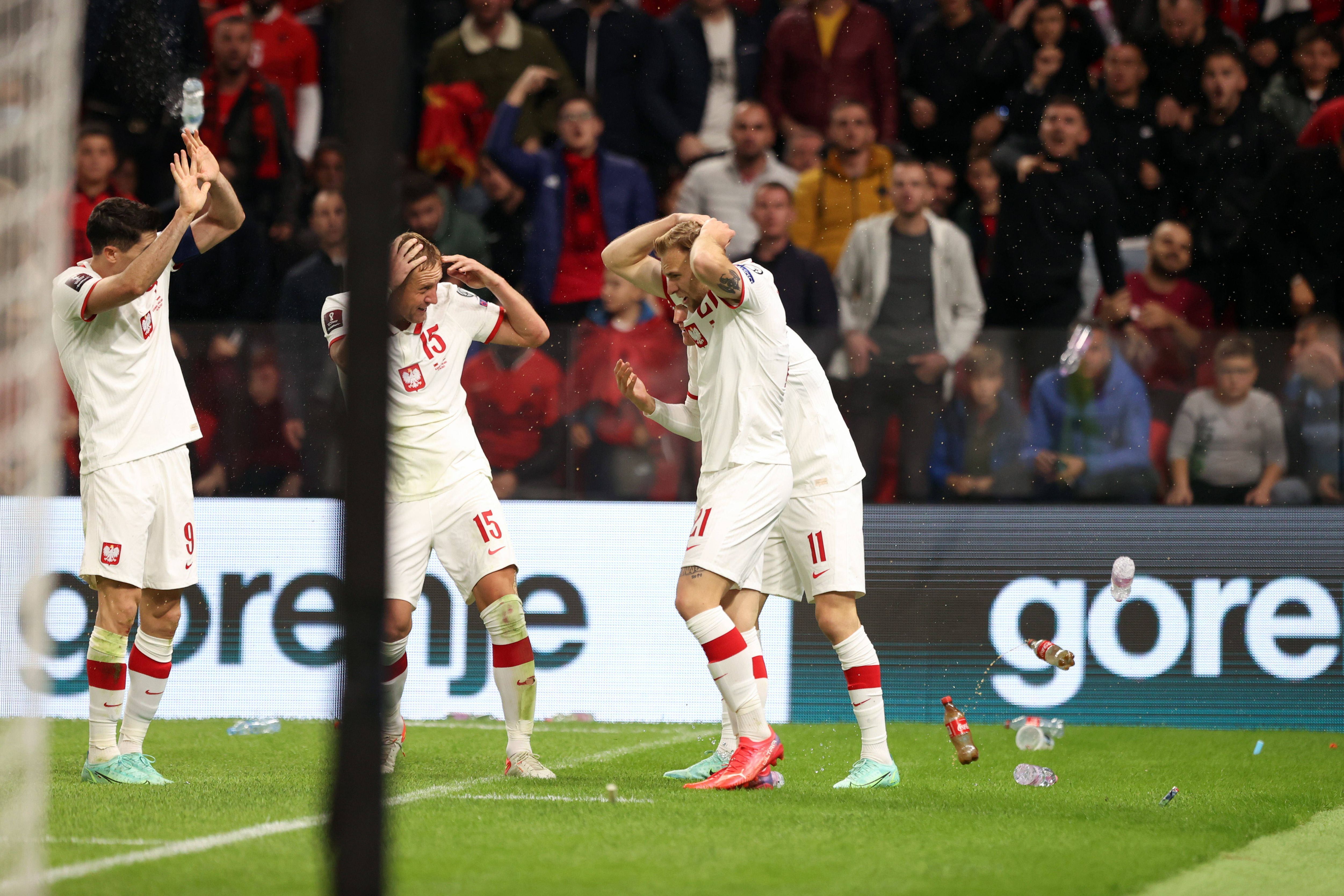 GER ONLY Polen Albanien Flaschenwurf