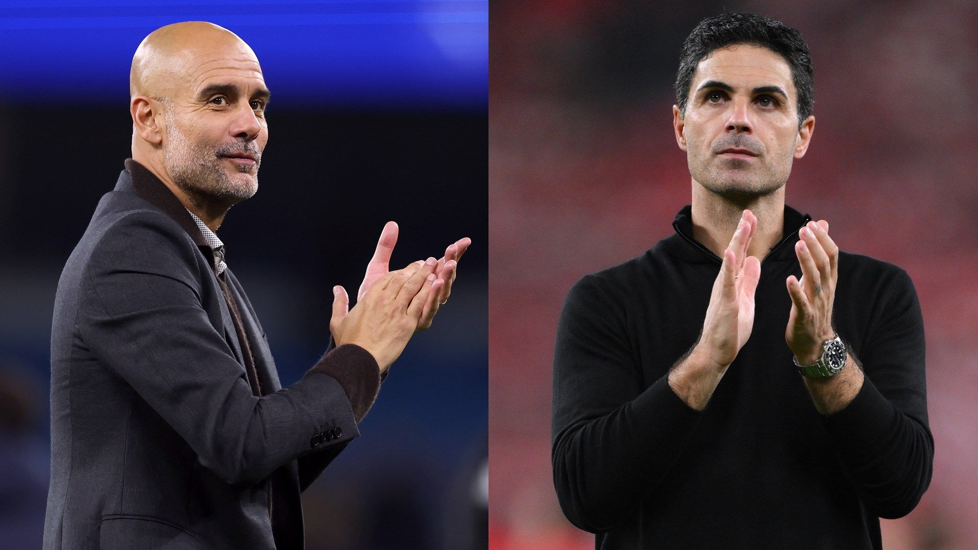 Pep Guardiola Mikel Arteta Arsenal Man City