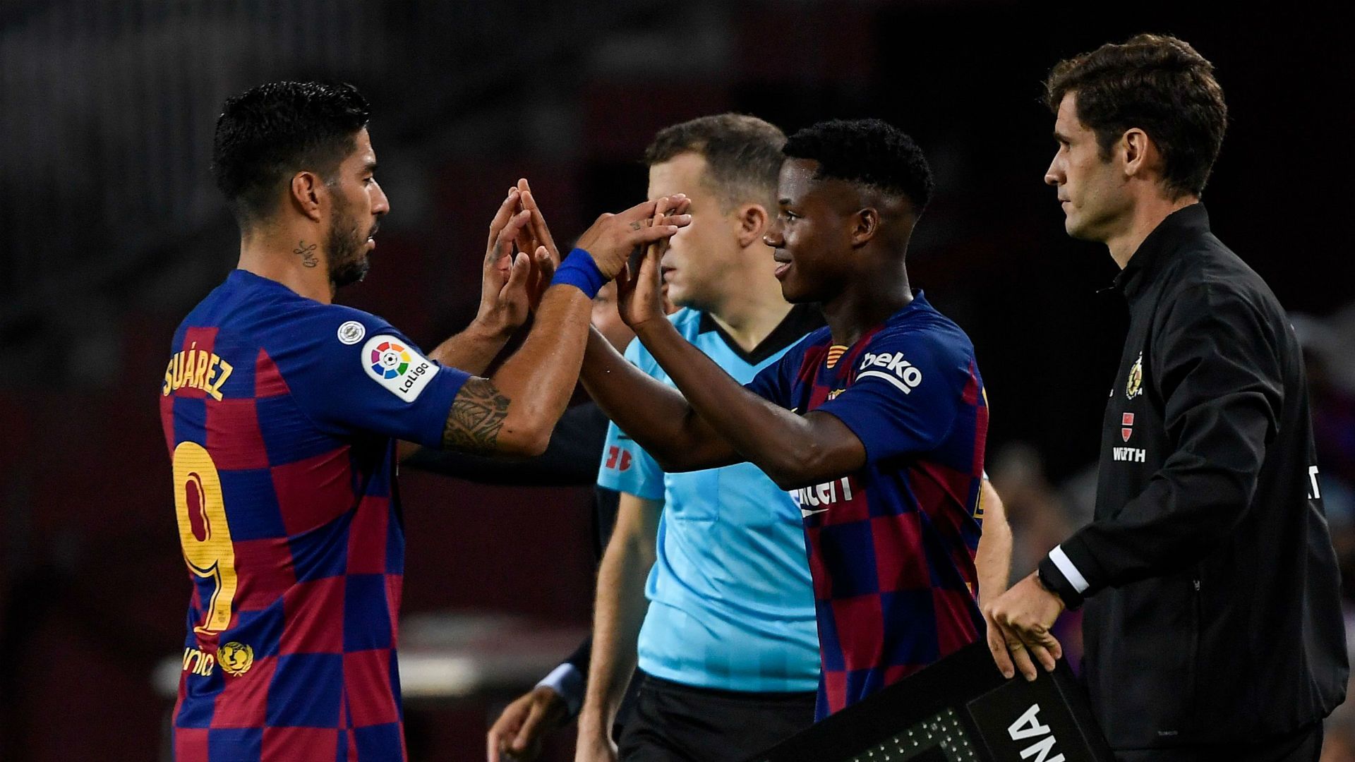 Suárez Ansu Fati Barcelona Villarreal 24092019