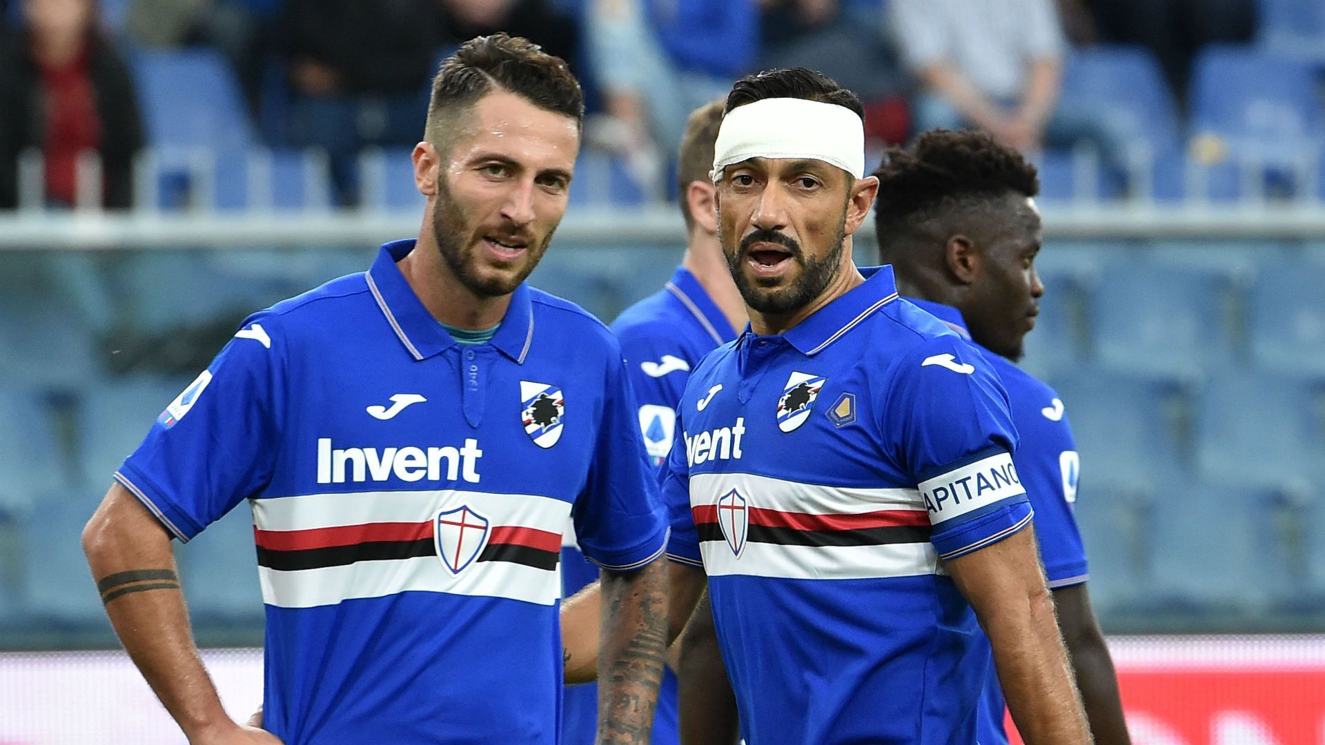 Andrea Bertolacci Fabio Quagliarella Sampdoria Roma