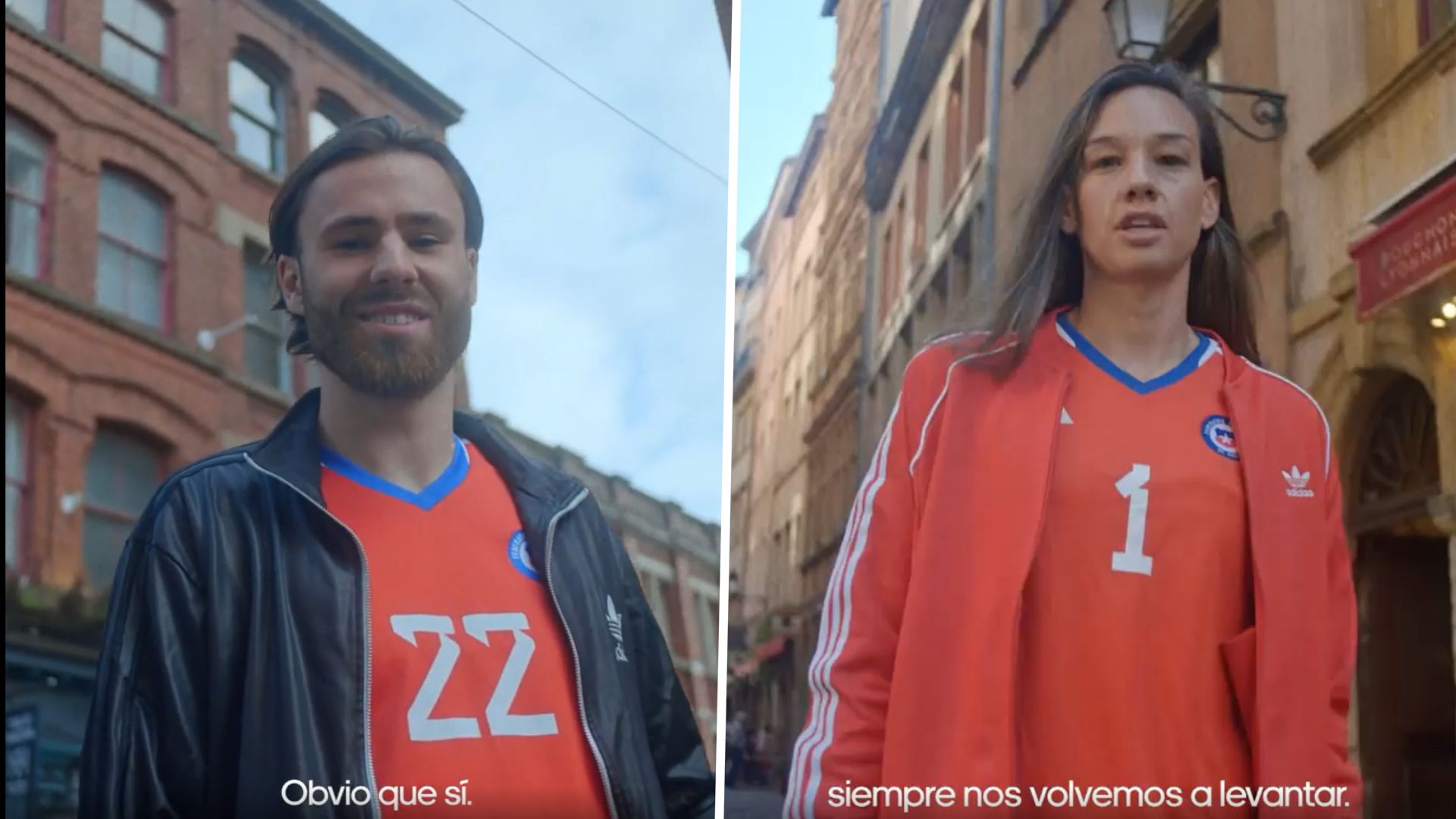 Ben Brereton y Christiane Endler Camiseta 2022 Chile