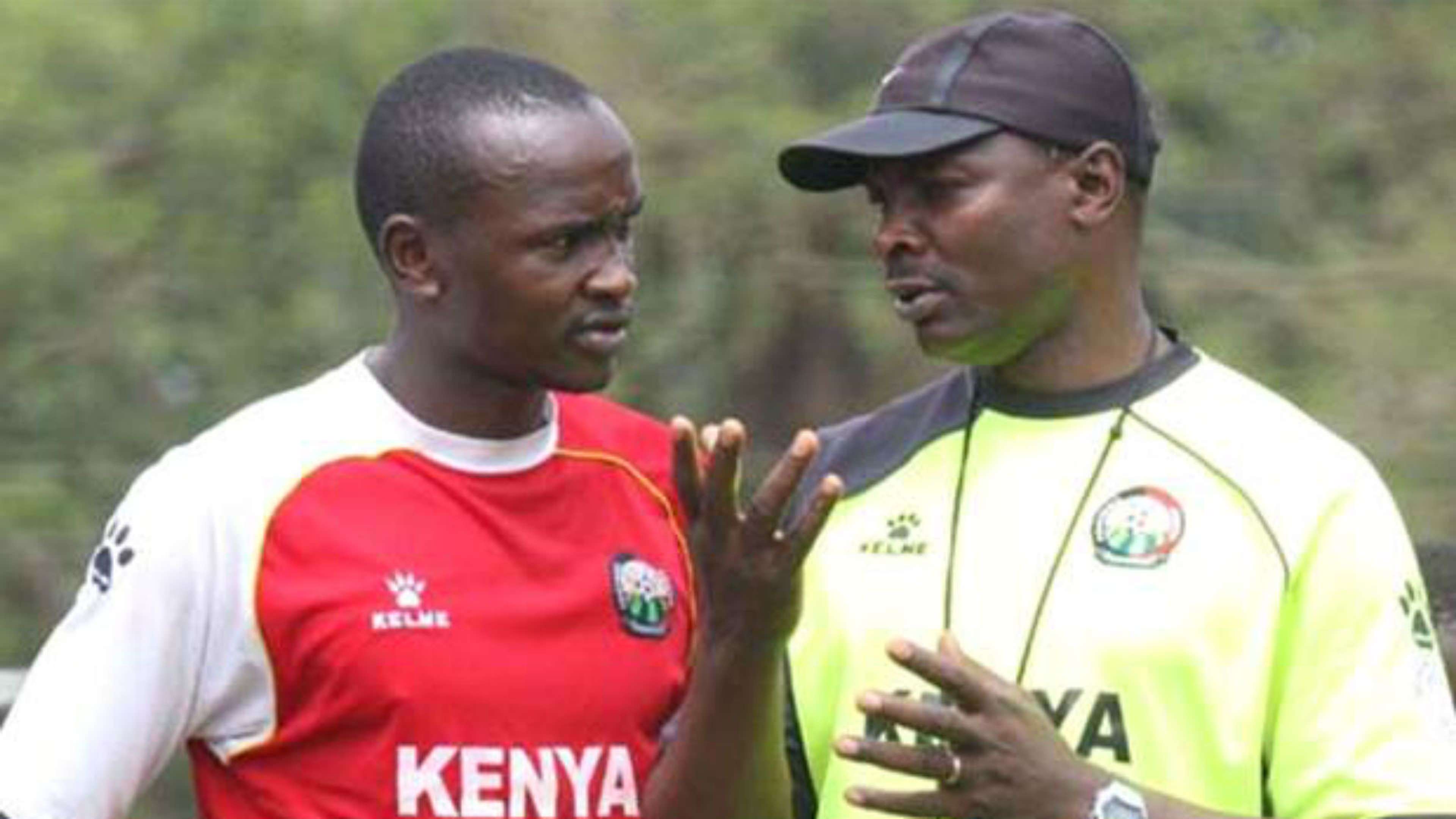 Anthony Kimani and James Nandwa of AFC Leopards.