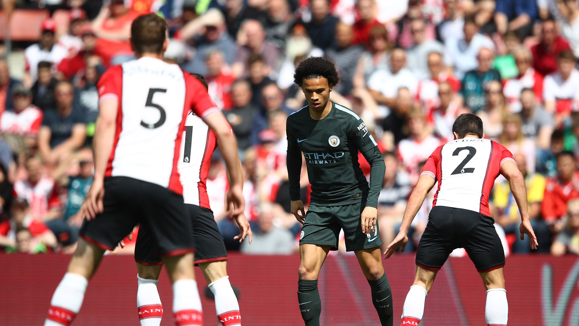 Leroy Sane Southampton Manchester City Premier League 13052018
