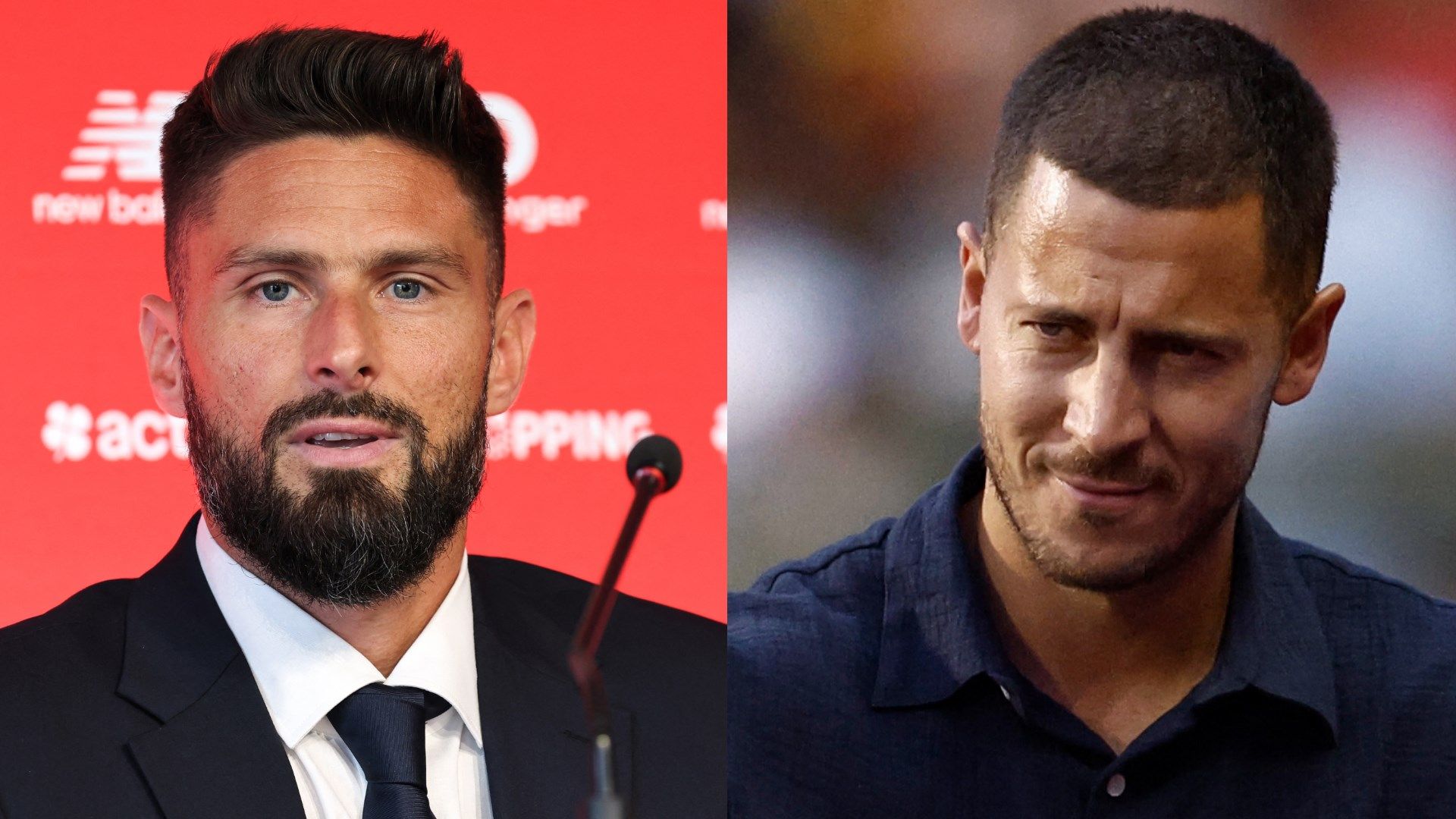 Olivier Giroud Eden Hazard