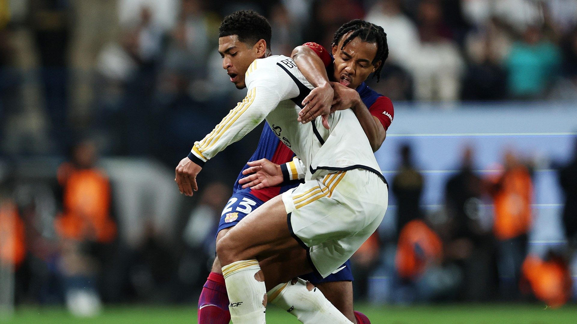 Jude Bellingham Jules Kounde Real Madrid Barcelona 2023-24