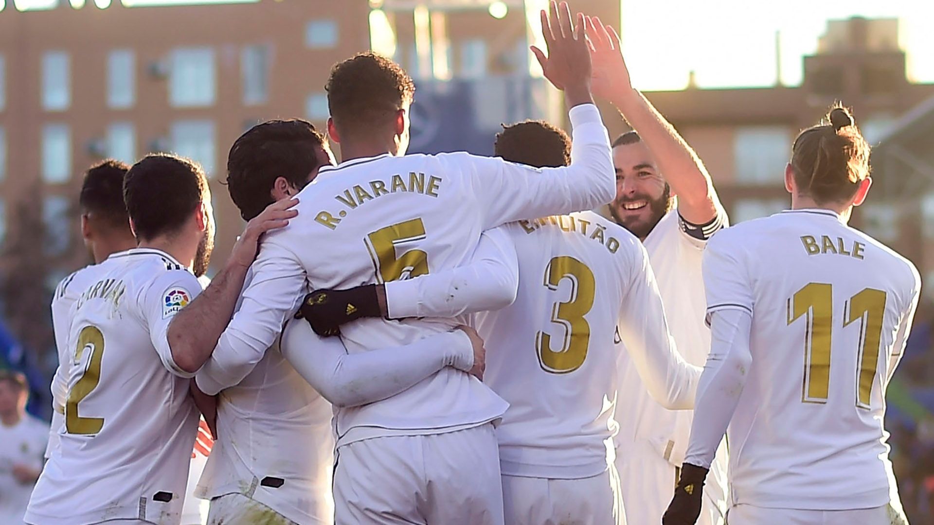 Raphael Varane Real Madrid Celebrating