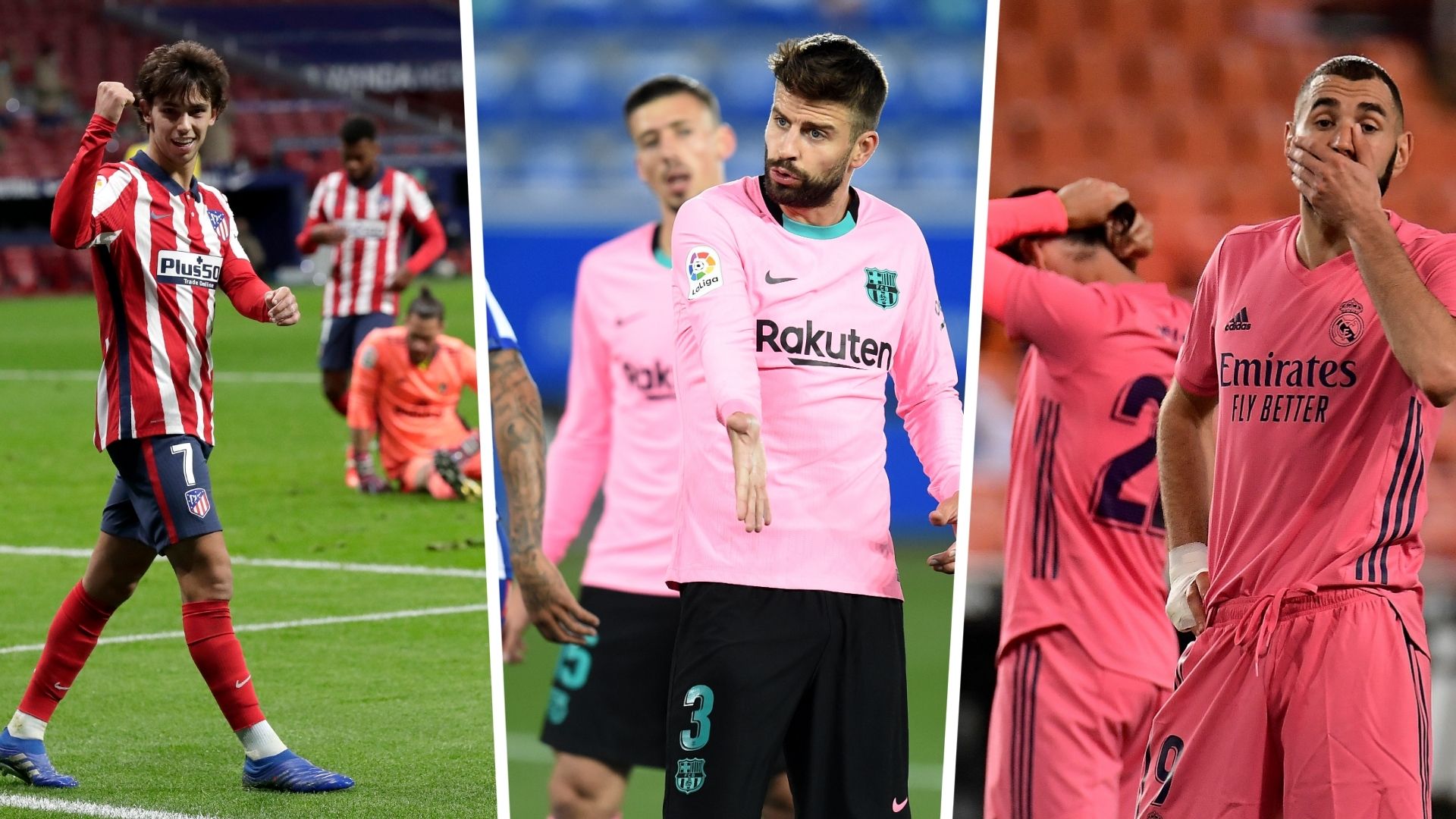 Real madrid, Atletico madrid,Barcelona