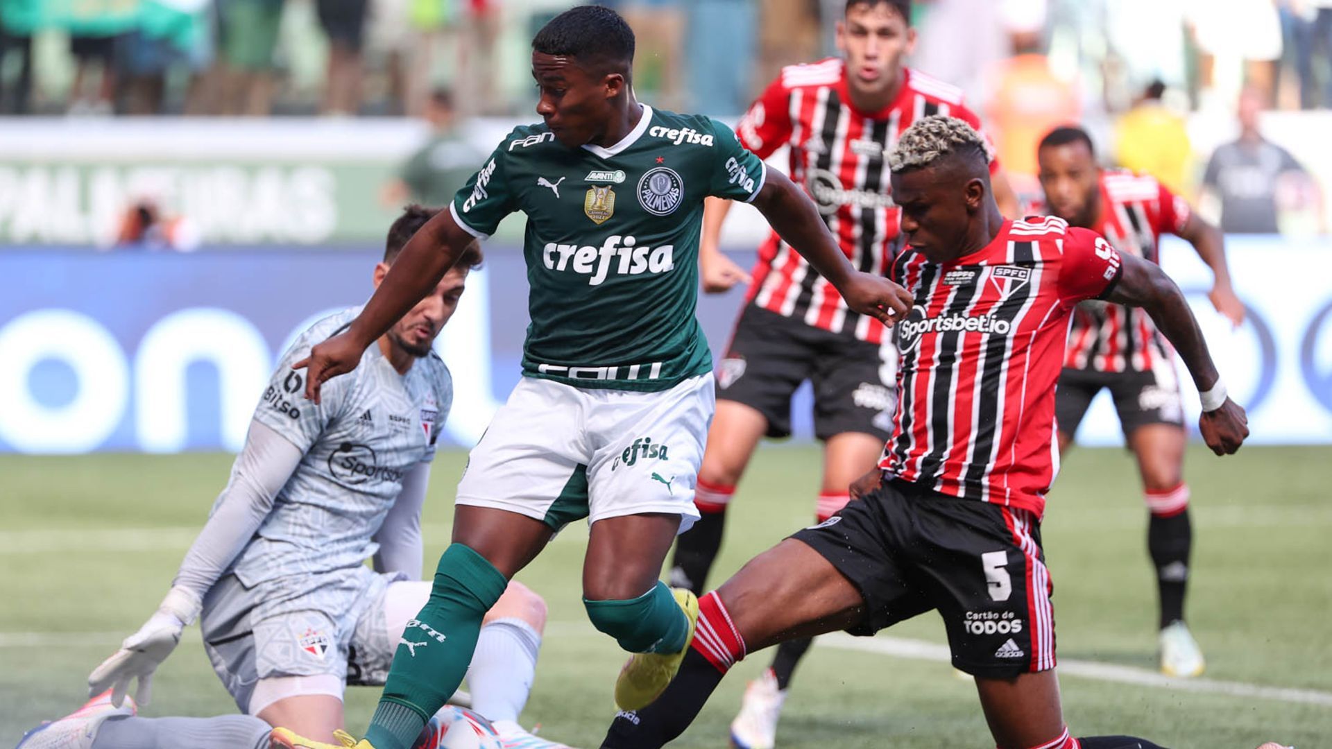 Endrick, Arboleda, Palmeiras x São Paulo, Paulistão, 22012023