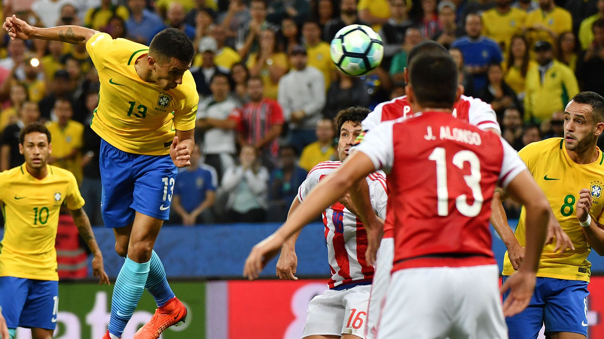 Marquinhos Brasil Paraguai Eliminatorias 2018 28032017