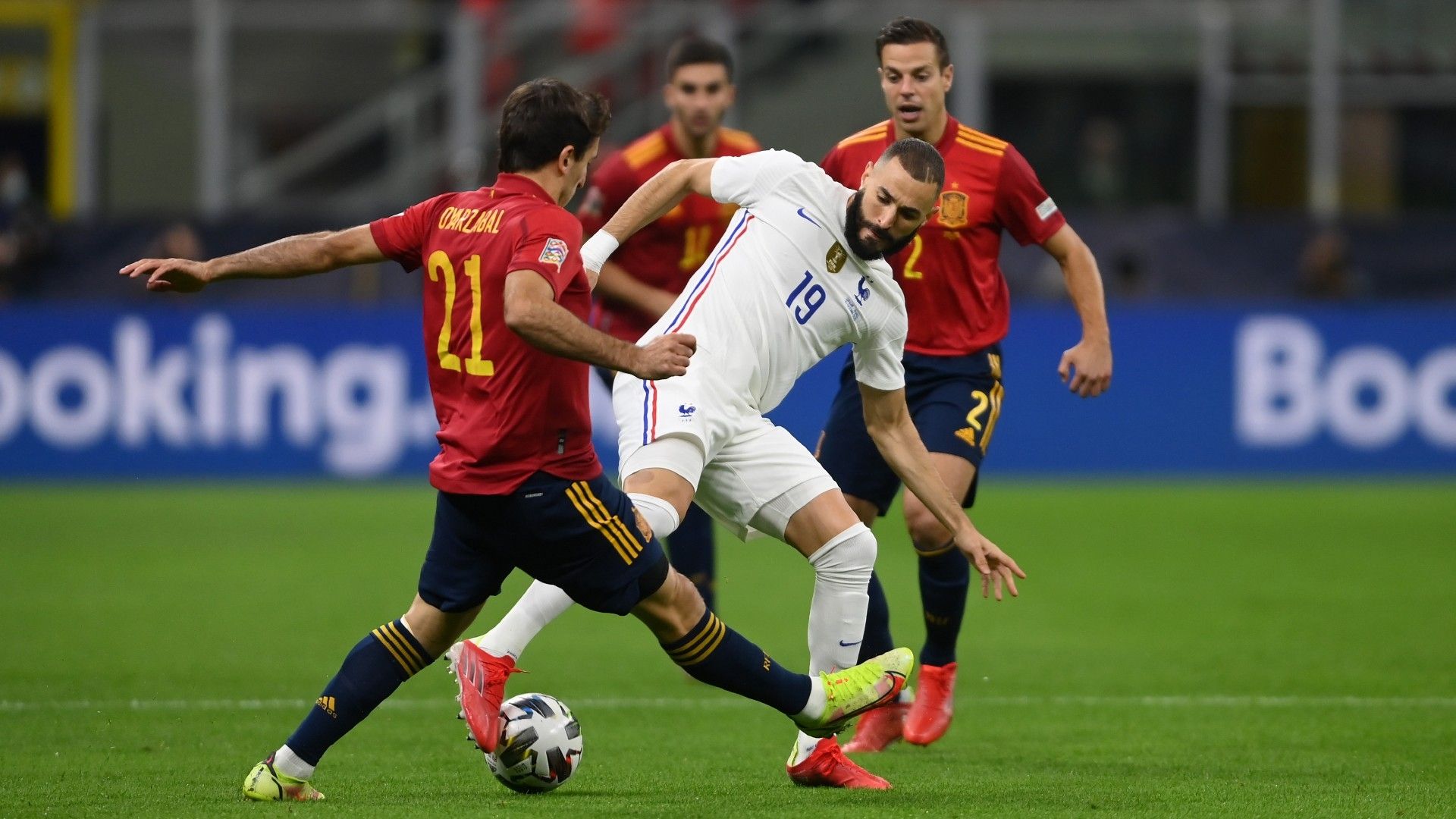 Karim Benzema Spain vs France Nations League final 2021-22