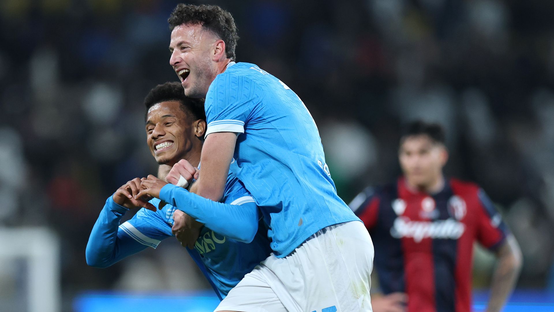 Neres Rrahmani Napoli Bologna Supercoppa