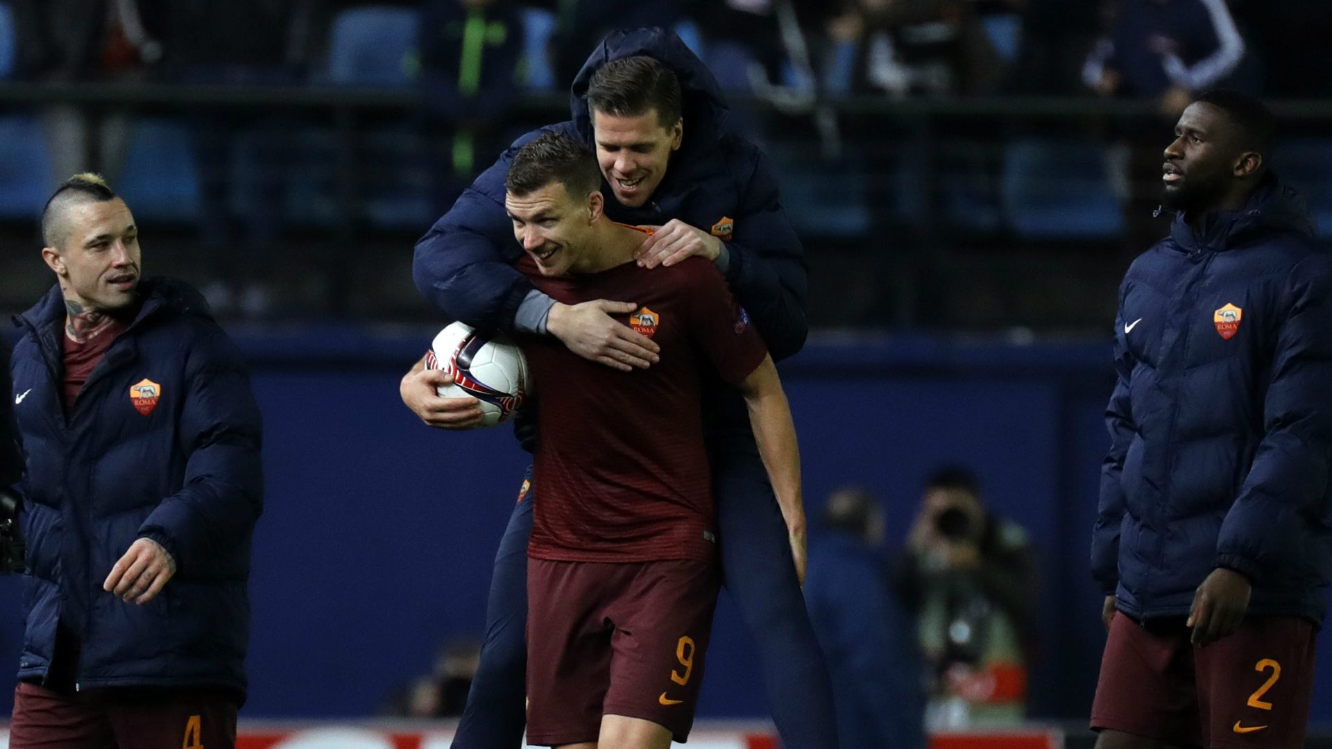 Edin Dzeko Villarreal Roma Europa League 16022017