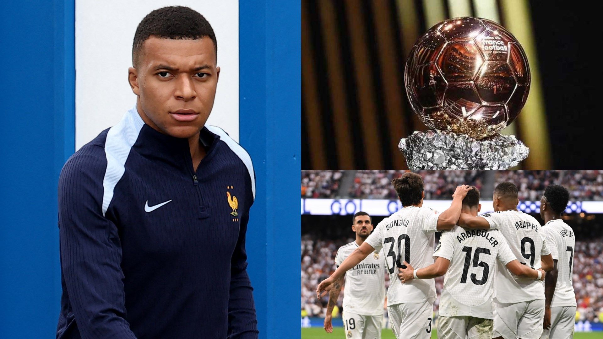 Kylian Mbappe Real Madrid Ballon d'Or