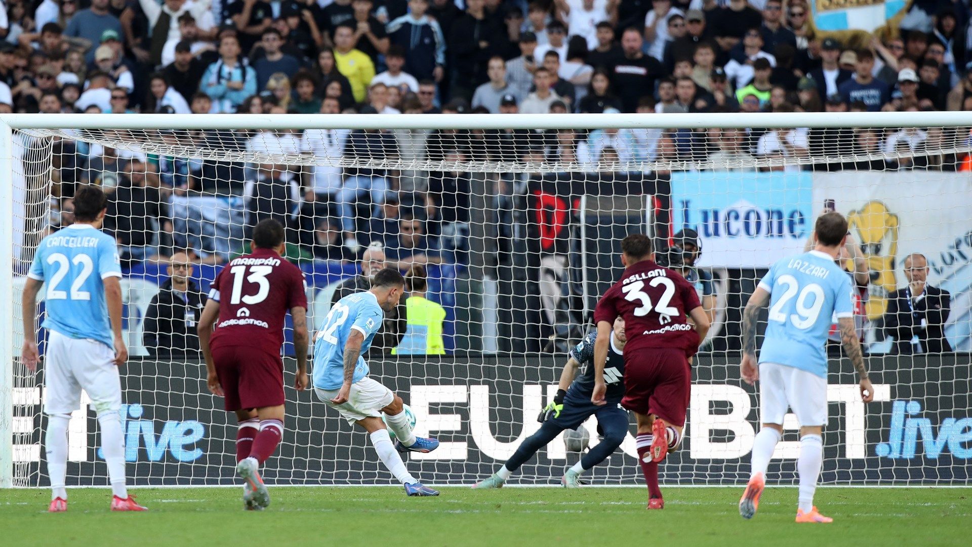 Cataldi rigore Lazio Torino