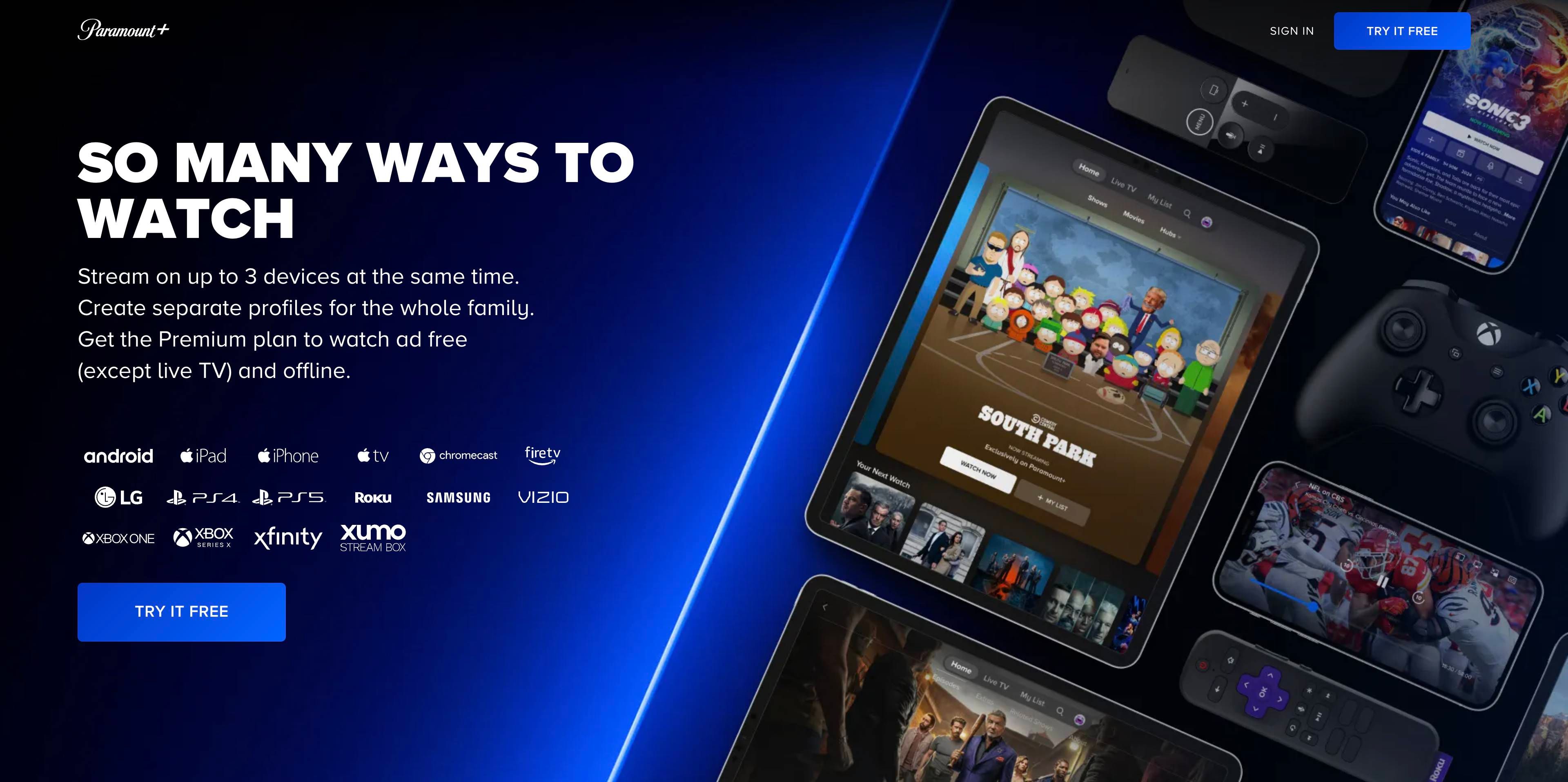 paramount plus devices