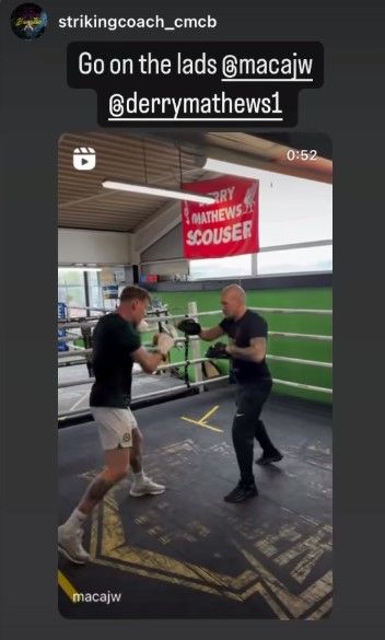 James McClean boxing