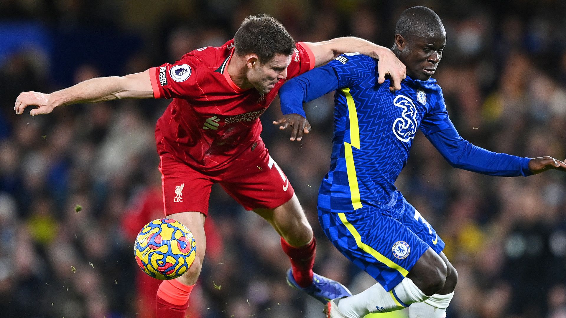 JAMES MILNER LIVERPOOL NGOLO KANTE CHELSEA PREMIER LEAGUE 02012022