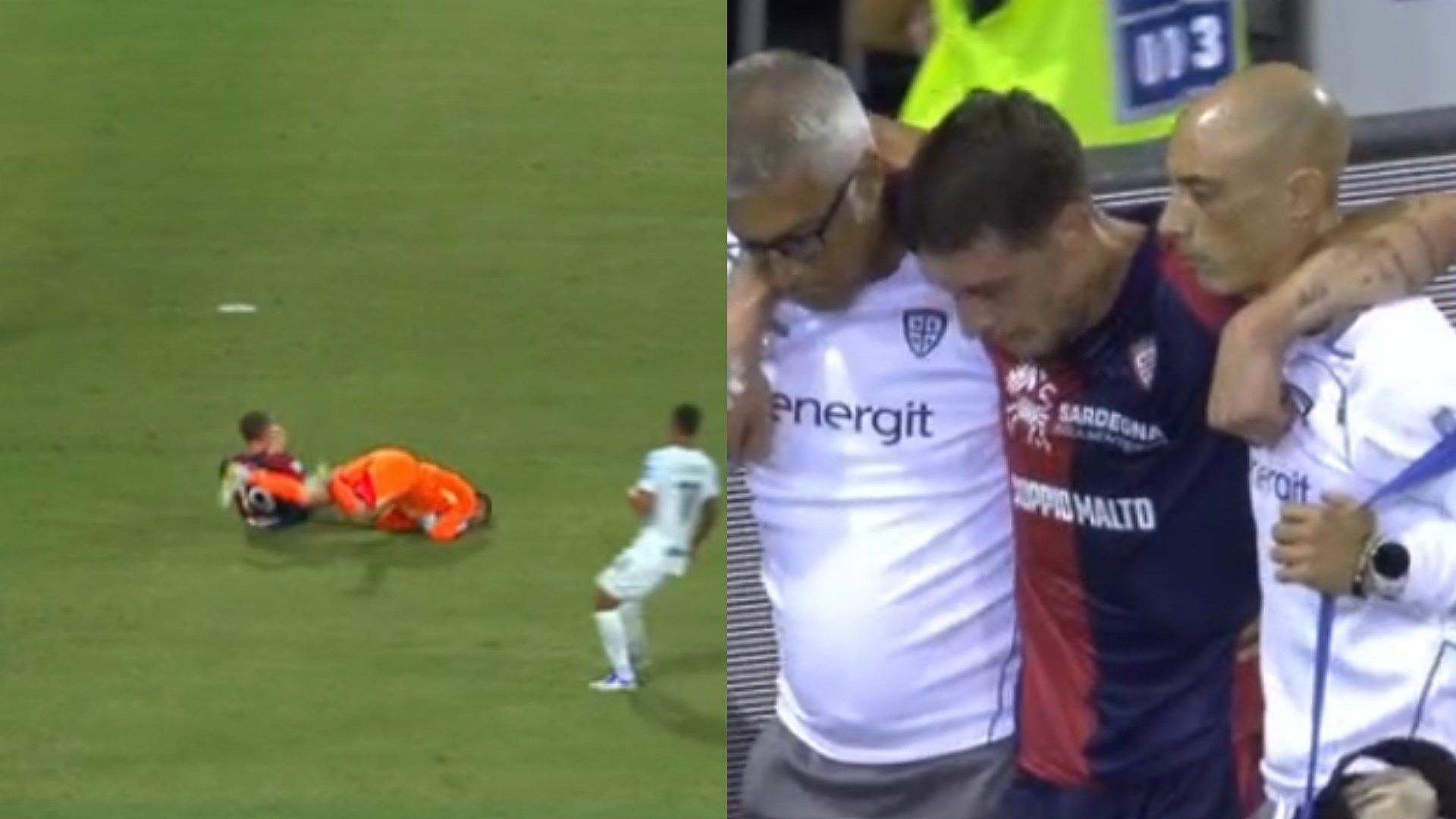 Andrea Belotti injury Cagliari Inter 27092025