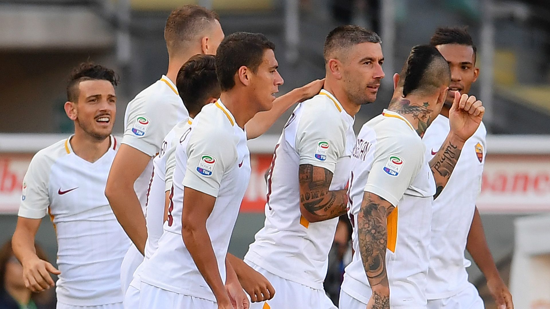 Roma celebrating Torino Serie A