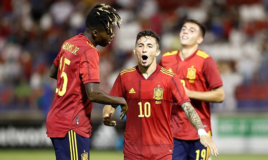 Yéremi Pino, España Sub 21 vs. Rusia Sub 21