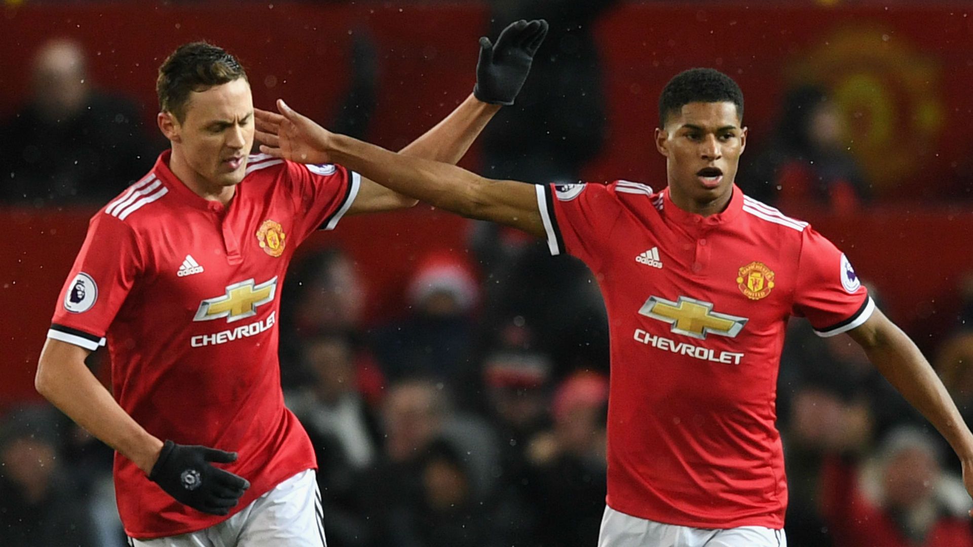 Nemanja Matic Marcus Rashford Manchester United
