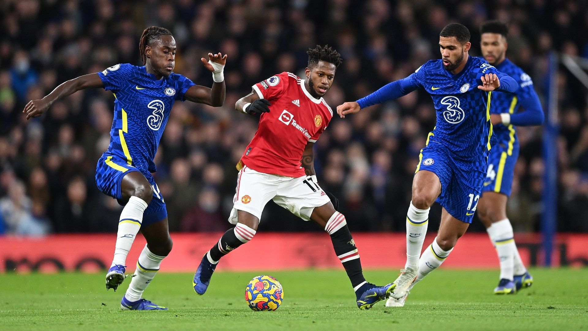 Fred Ruben Loftus-Cheek Trevoh Chalobah Chelsea vs Man Utd Premier League 2021-22