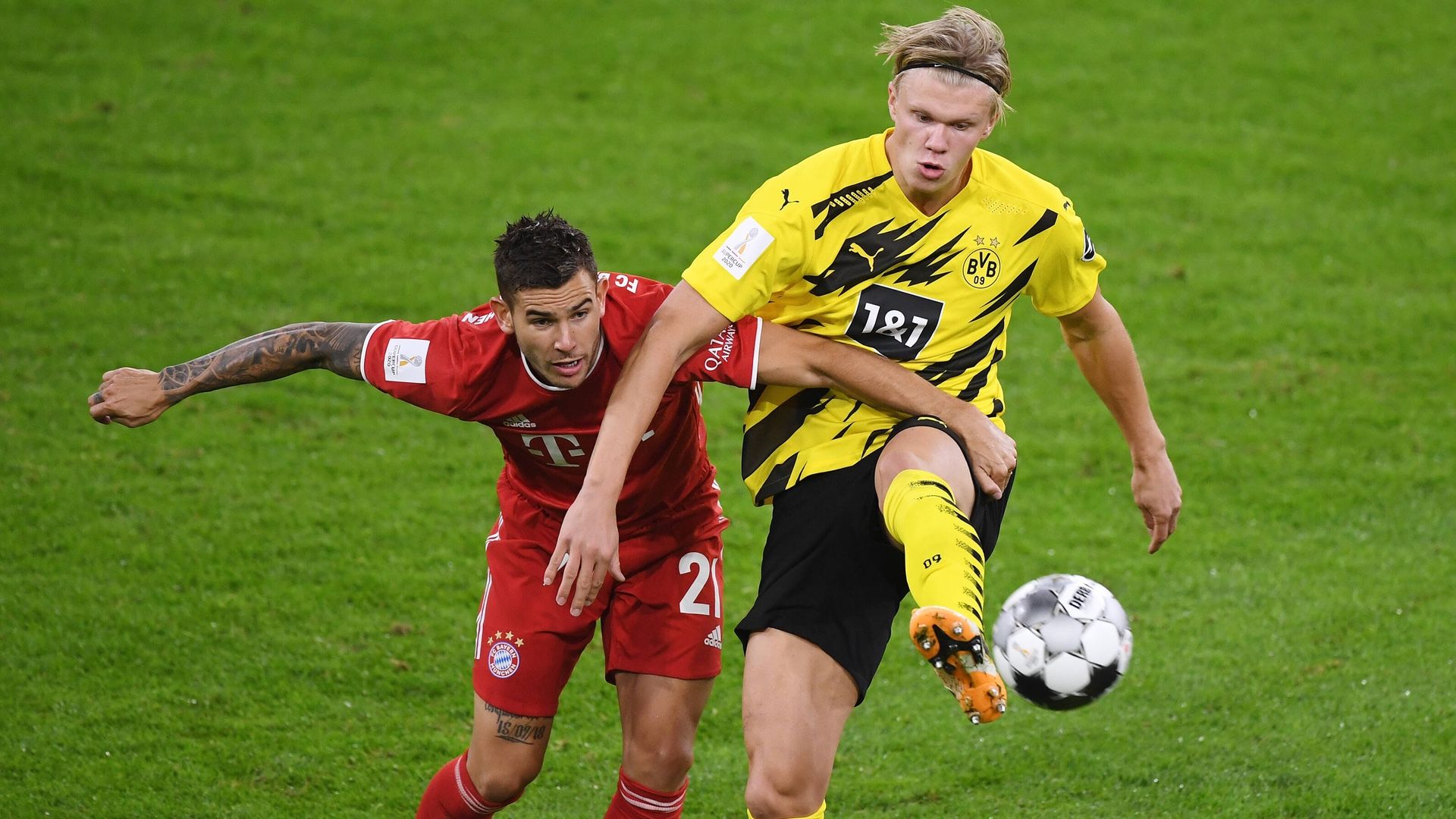 ONLY GERMANY Lucas Hernandez Erling Haaland Bayern Munchen Borussia Dortmund Supercup 30092020