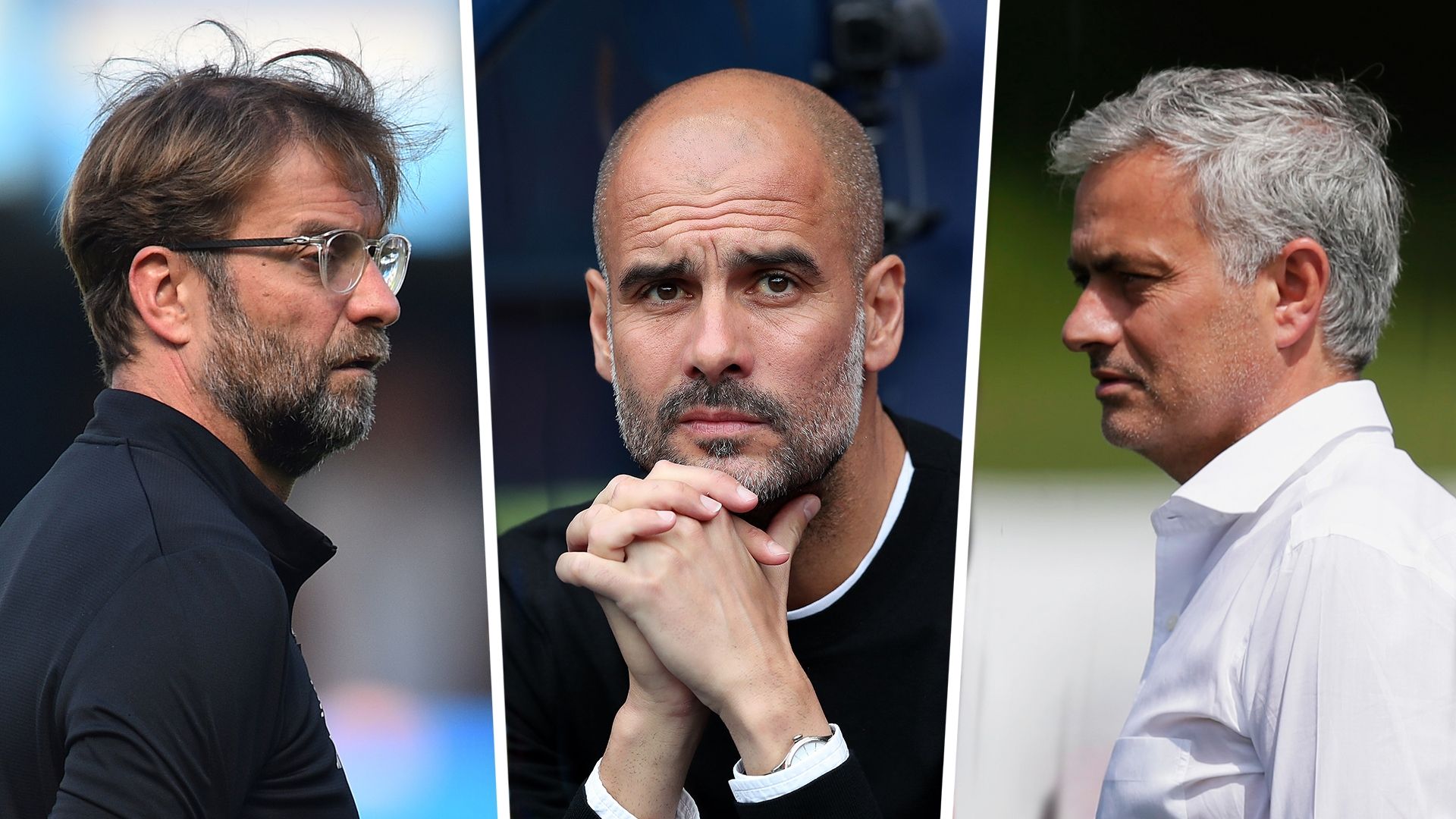 Jurgen Klopp Pep Guardiola Jose Mourinho