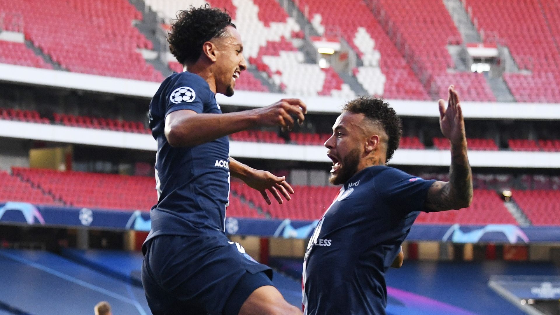 Marquinhos, Neymar, RB Leipzig vs PSG