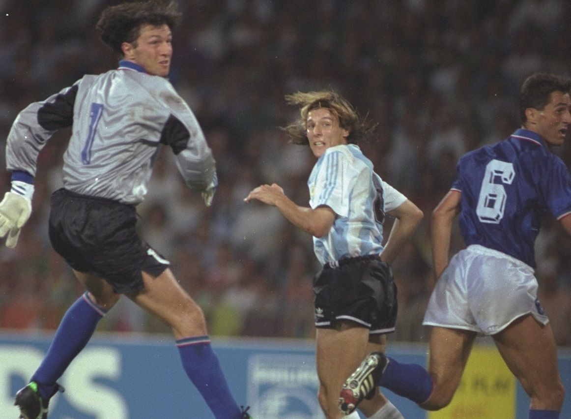Claudio Canniggia Walter Zenga Argentina Italy1990 FIFA World Cup